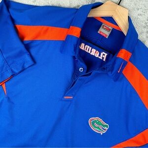 Vintage Nike Team Florida Gators‎ Polo Mens Large University of Florida Dri Fit